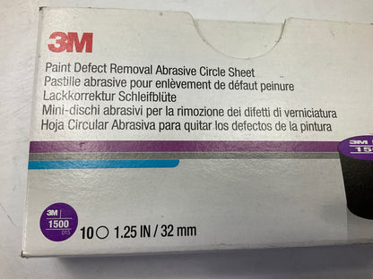 3M 33892 1500 Grit Paint Defect Removal Abrasive Circle Sheet Cars, 10 / Pack