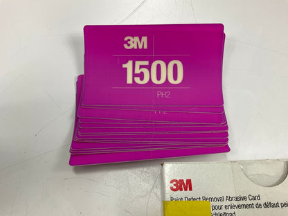 3M 33894 4.5'' X 2.44'' 1500 Grit Paint Defect Removal Abrasive Card, 15 / Pack
