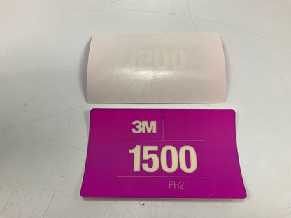 3M 33894 4.5'' X 2.44'' 1500 Grit Paint Defect Removal Abrasive Card, 15 / Pack