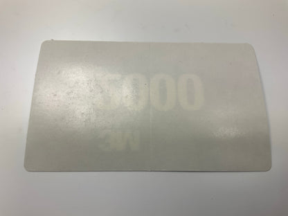 3M 33897 2000 Grit Paint Defect Removal Abrasive Cards, Pack Of 15 Pcs