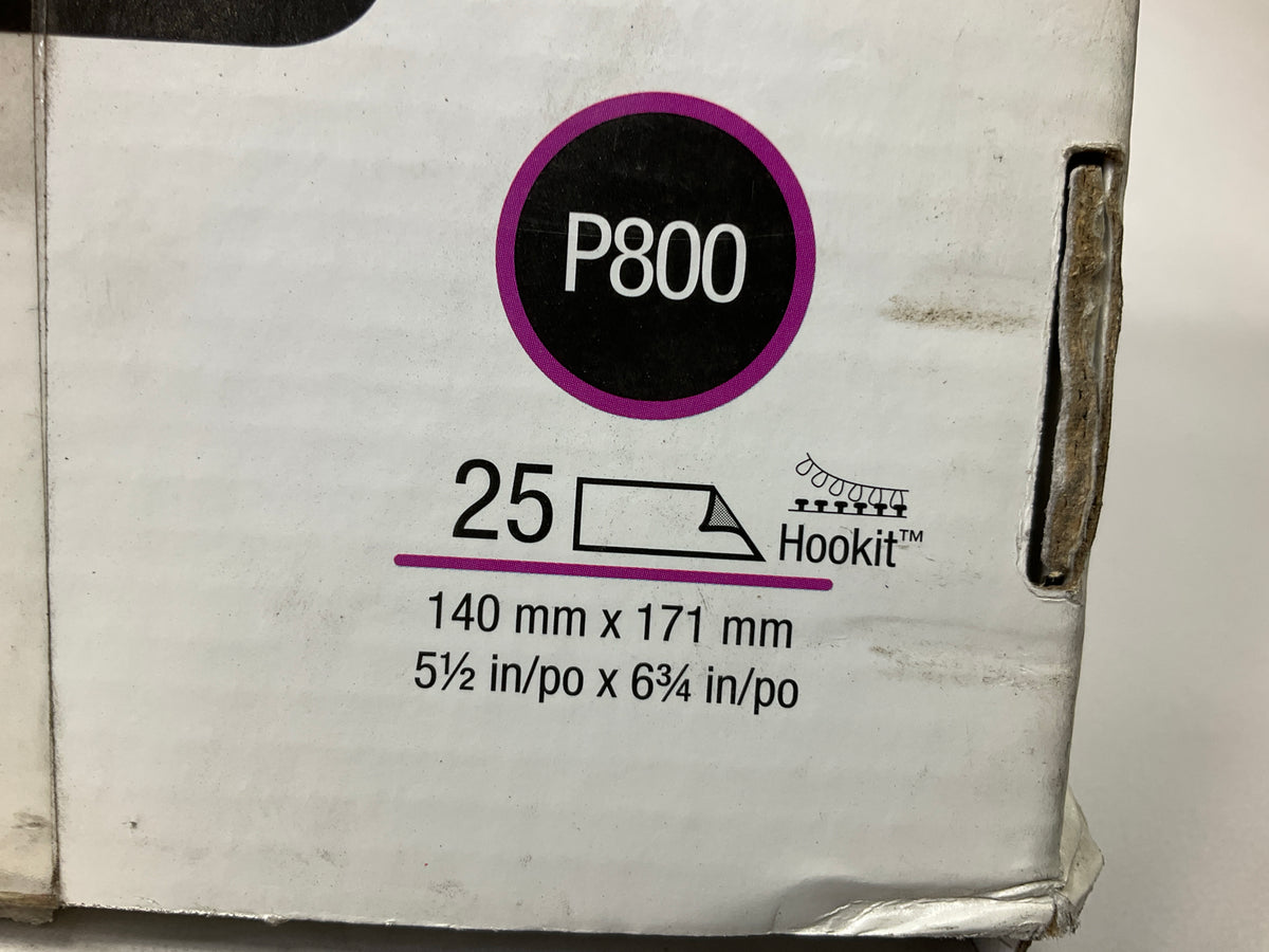 23 Sheets - 3M 34340 Hookit Flexible Abrasive Hand Sheet P800 800 Grit