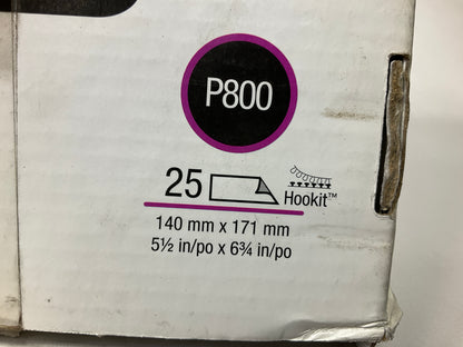 23 Sheets - 3M 34340 Hookit Flexible Abrasive Hand Sheet P800 800 Grit
