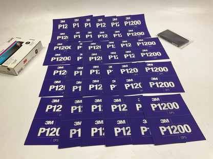 24 Sheets Only, 3M 34342 Hookit Flexible Abrasive Sandpaper Hand Sheet 1200 Grit