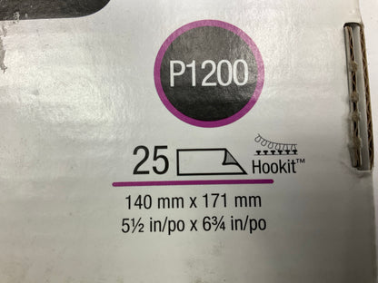 24 Sheets Only, 3M 34342 Hookit Flexible Abrasive Sandpaper Hand Sheet 1200 Grit