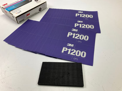 3M 34342 Hookit Flexible Abrasive Sandpaper Hand Sheet 1200 Grit (25 Sheets)