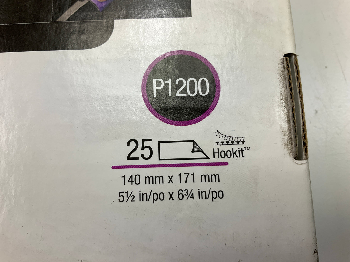 3M 34342 Hookit Flexible Abrasive Sandpaper Hand Sheet 1200 Grit (25 Sheets)