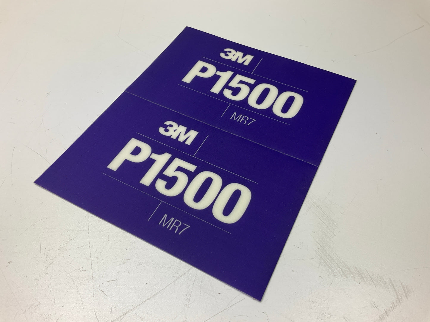 3M 34343 Hookit Flexible Abrasive Sandpaper Sheet, P1500, 5-1/2''x6-3/4'', 25/pack