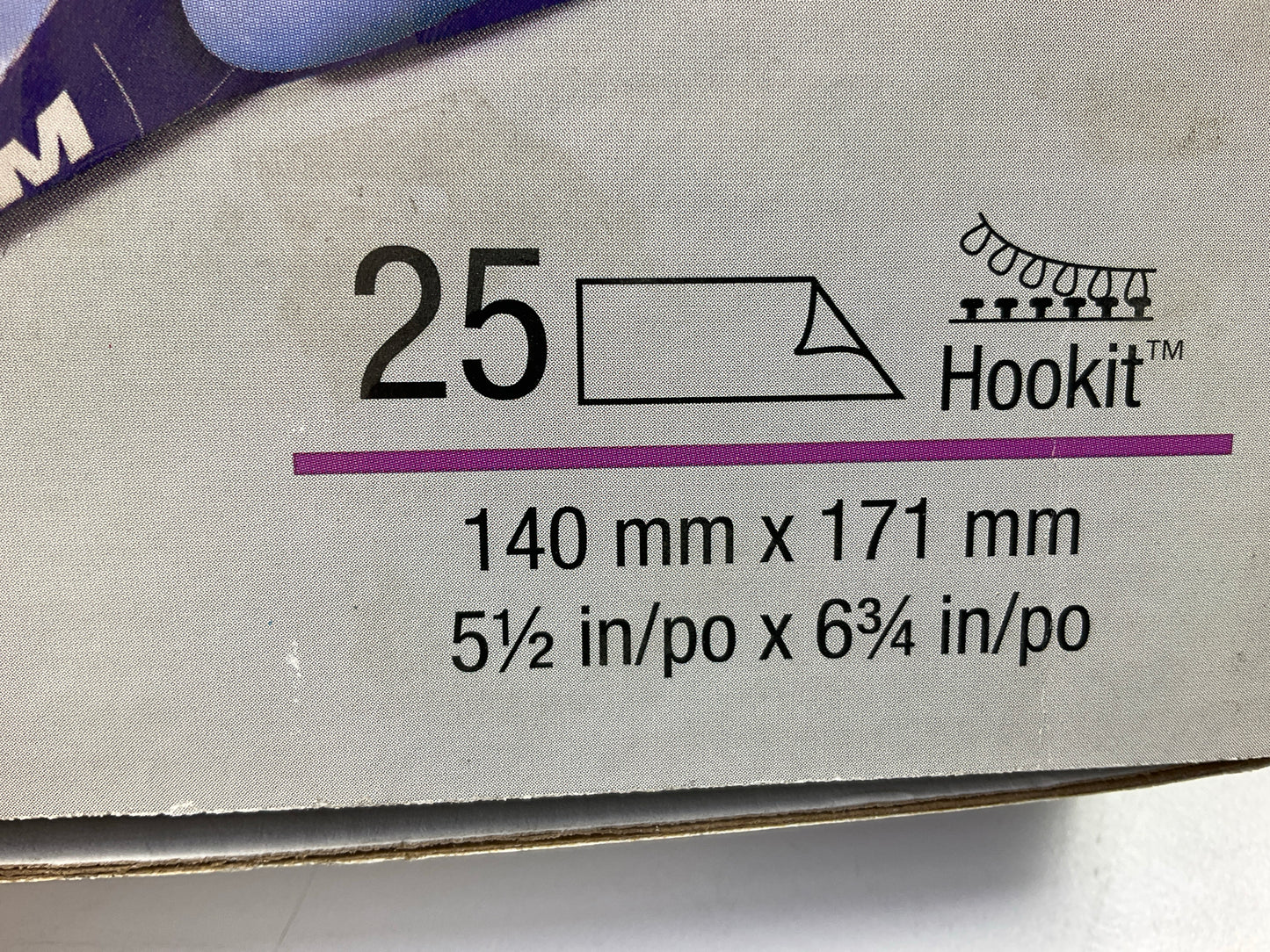 3M 34343 Hookit Flexible Abrasive Sandpaper Sheet, P1500, 5-1/2''x6-3/4'', 25/pack