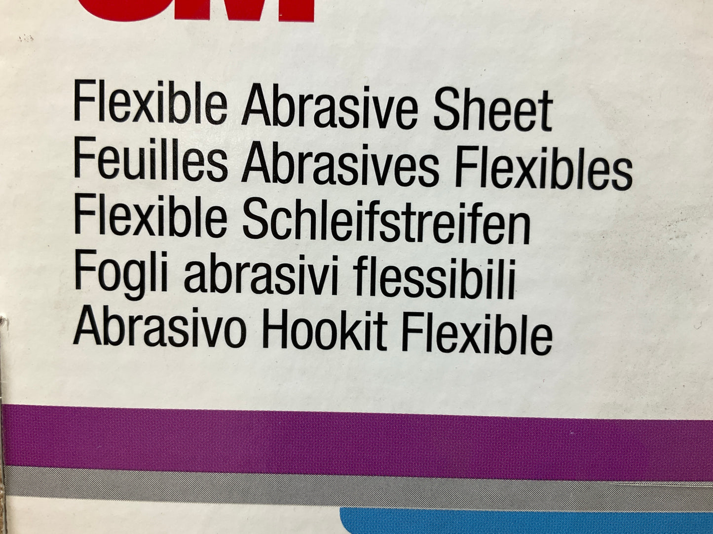 3M 34343 Hookit Flexible Abrasive Sandpaper Sheet, P1500, 5-1/2''x6-3/4'', 25/pack