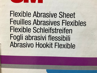 3M 34343 Hookit Flexible Abrasive Sandpaper Sheet, P1500, 5-1/2''x6-3/4'', 25/pack