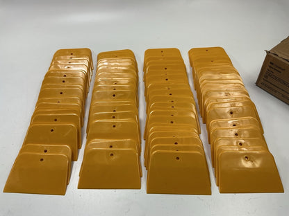 3M Dynatron 344 Yellow 3'' X 4'' Plastic Body Filler Spreader - 140 Pcs Total