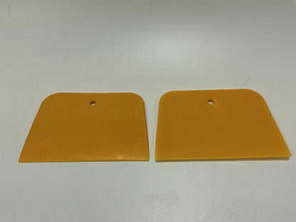 3M Dynatron 344 Yellow 3'' X 4'' Plastic Body Filler Spreader - 140 Pcs Total