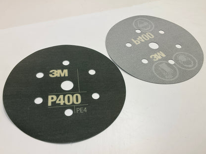 3M 34403 Hook & Loop Flexible Dust Free P400 Grit 6'' Sanding Discs (25/Pack)
