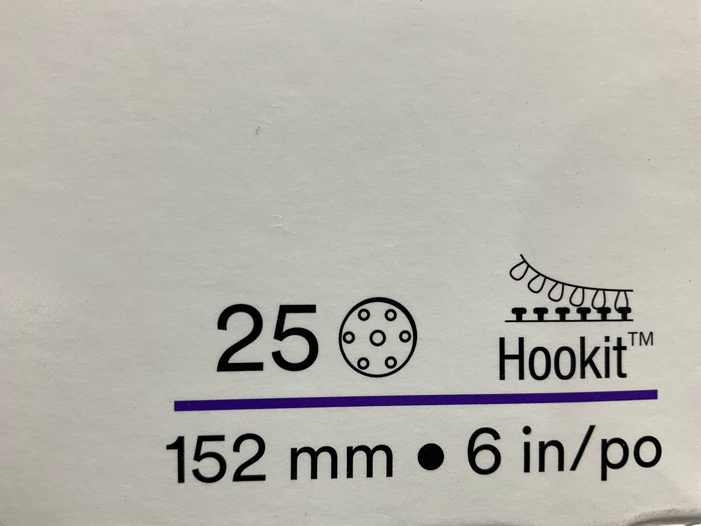 3M 34405 Hookit Flexible Abrasive Disc 270J, 6 In, Dust Free, P600, 25 Discs