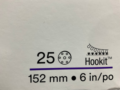 3M 34405 Hookit Flexible Abrasive Disc 270J, 6 In, Dust Free, P600, 25 Discs