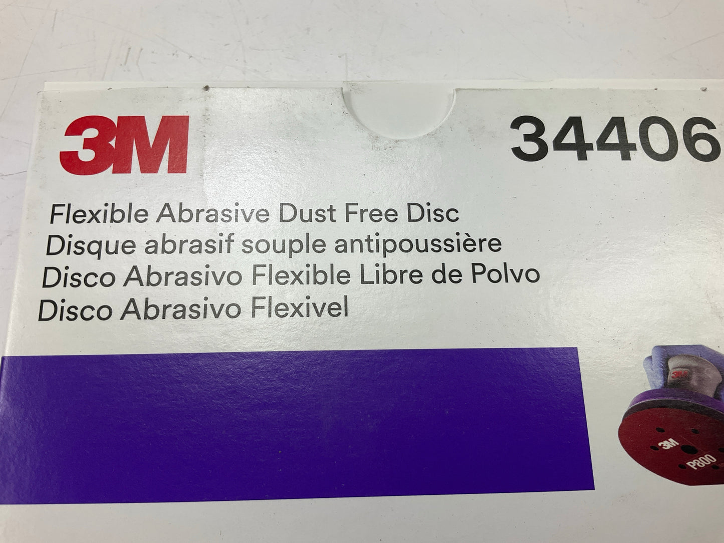 3M 34406 Hook & Loop Flexible Dust Free P800 Grit 6 In. Sanding Disc (25/Pack)