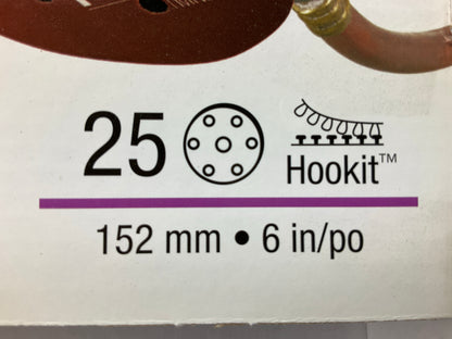 3M 34407 Hook & Loop Flexible Dust Free P1000 Grit 6 In. Sanding Disc (25/Pack)