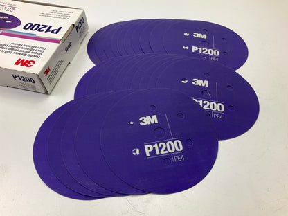 3M 34408 6'' Hookit Flexible Abrasive Dust Free Disc P1200 Grit, Box Of 25 Each