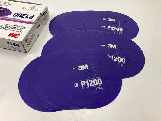 3M 34408 6'' Hookit Flexible Abrasive Dust Free Disc P1200 Grit, Box Of 25 Each