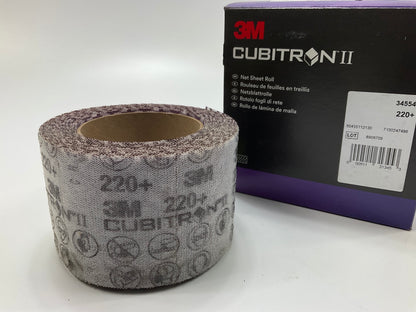 3M 34554 Cubitron II Net Sheet Sanding Roll, 220+ Grit, 80mm X 10m