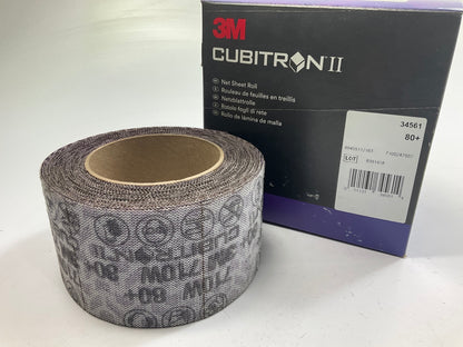 3M 34561 Cubitron II Net Sheet Sanding Roll 80+ Grit , 70 Mm X 10 M, Hook-it