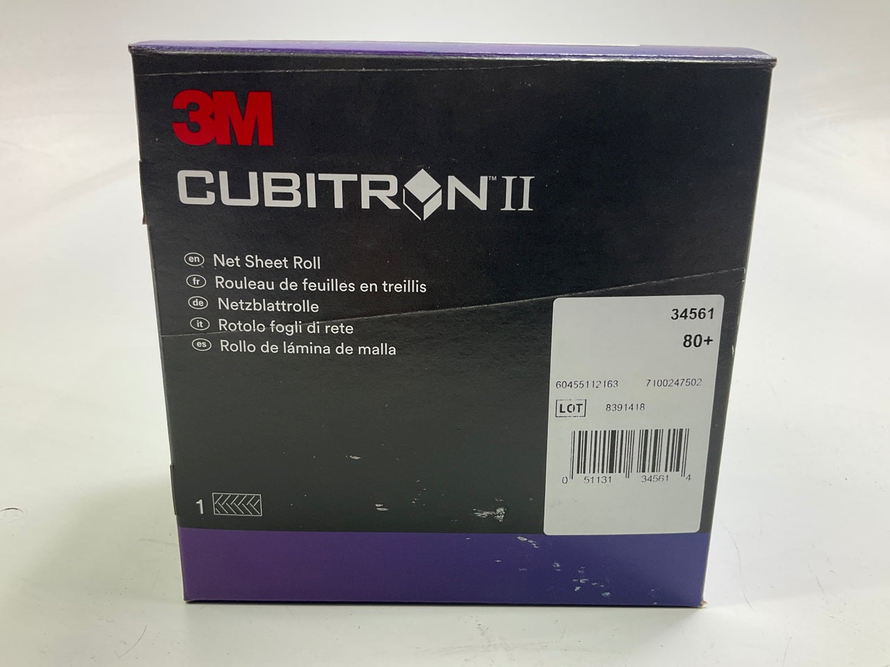 3M 34561 Cubitron II Net Sheet Sanding Roll 80+ Grit , 70 Mm X 10 M, Hook-it