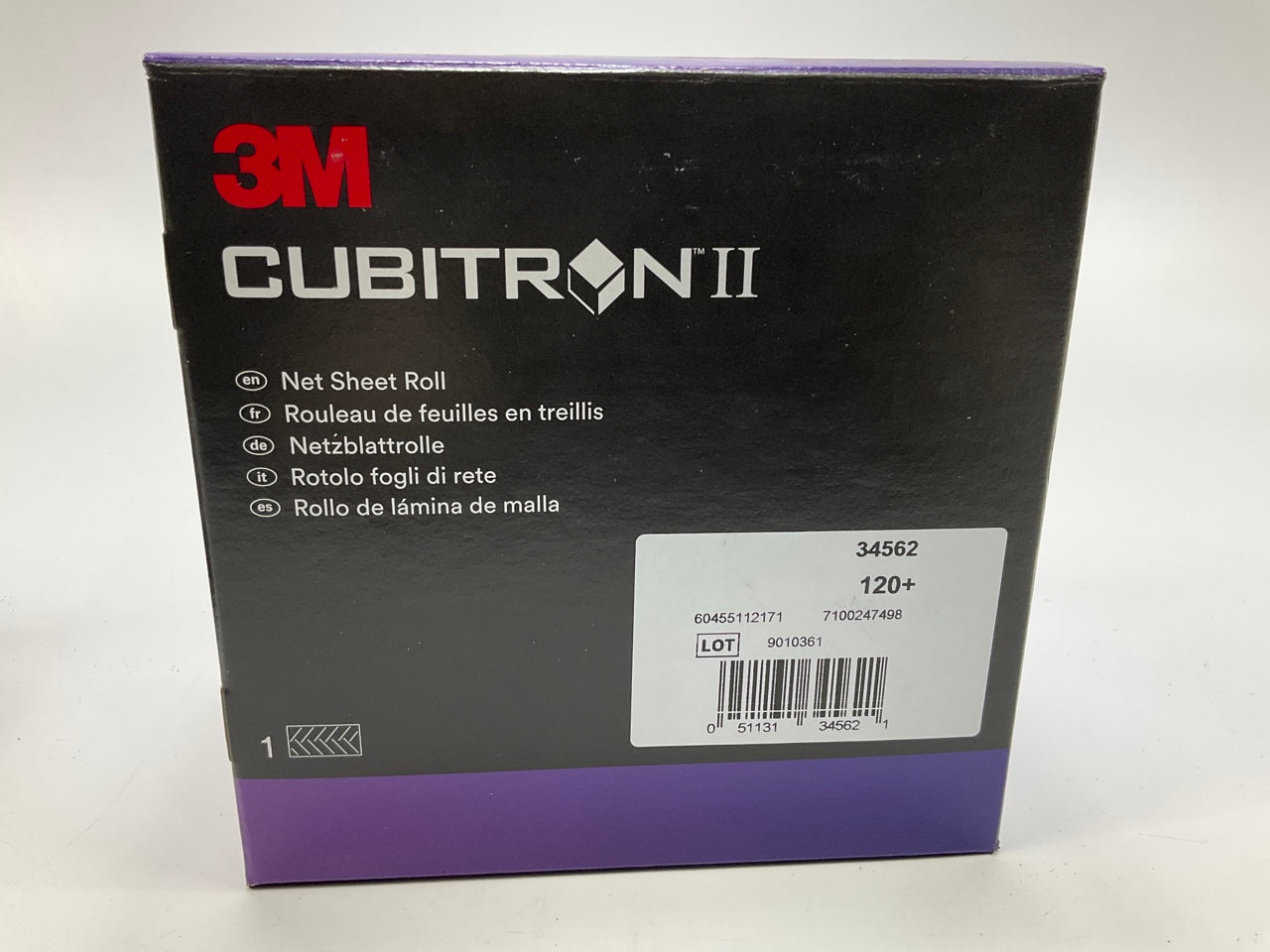 3M 34562 Cubitron II Net Sheet Roll, 70 Mm X 10 M, 120+ Grade