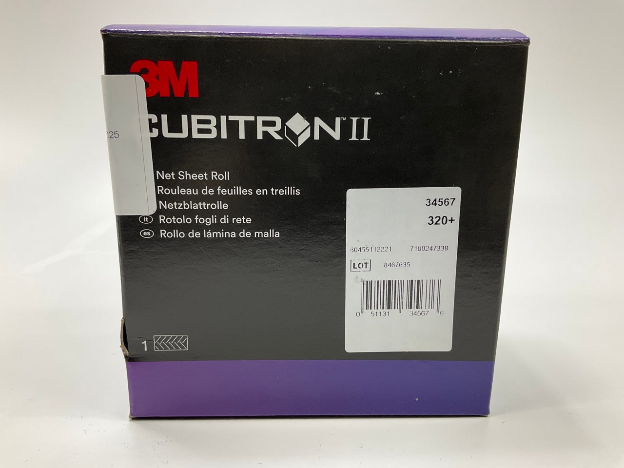 3M 34567 Cubitron II Net Sheet Sanding Roll, 320+ Grit, 70mm X 10m