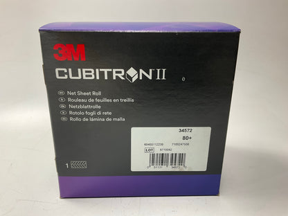 3M 34572 Cubitron II Net Sheet Sanding Roll, 80 Grit, 115mm X 10 M