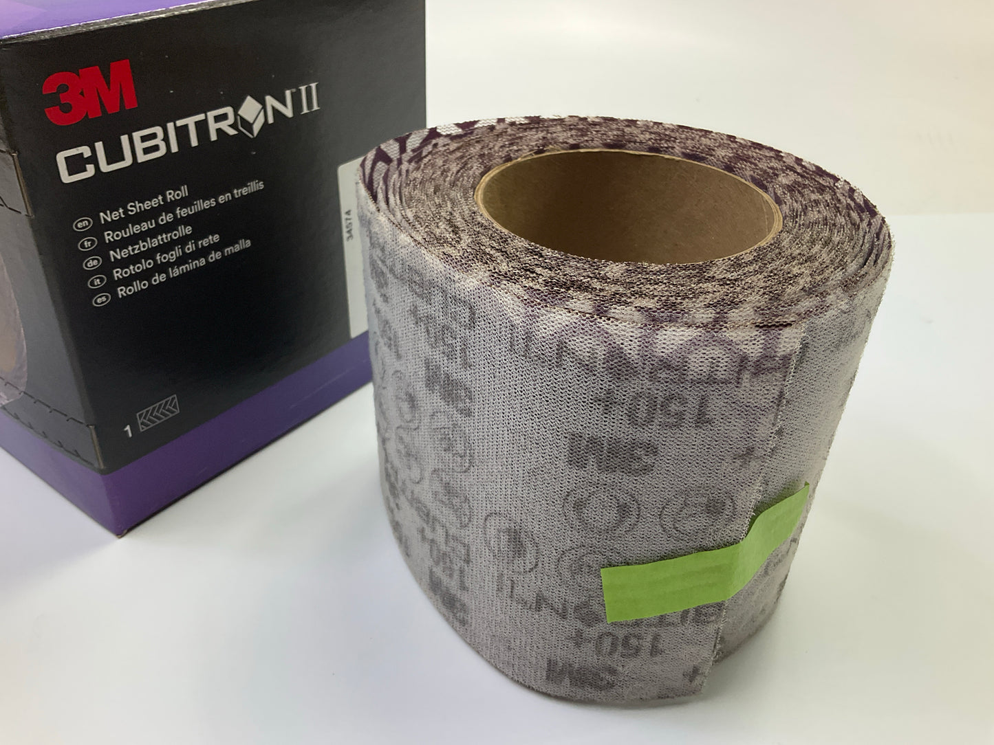 3M 34574 Cubitron II Clean Sanding NET Sanding Sheet Roll 150 Grit, 15mm X 10 M