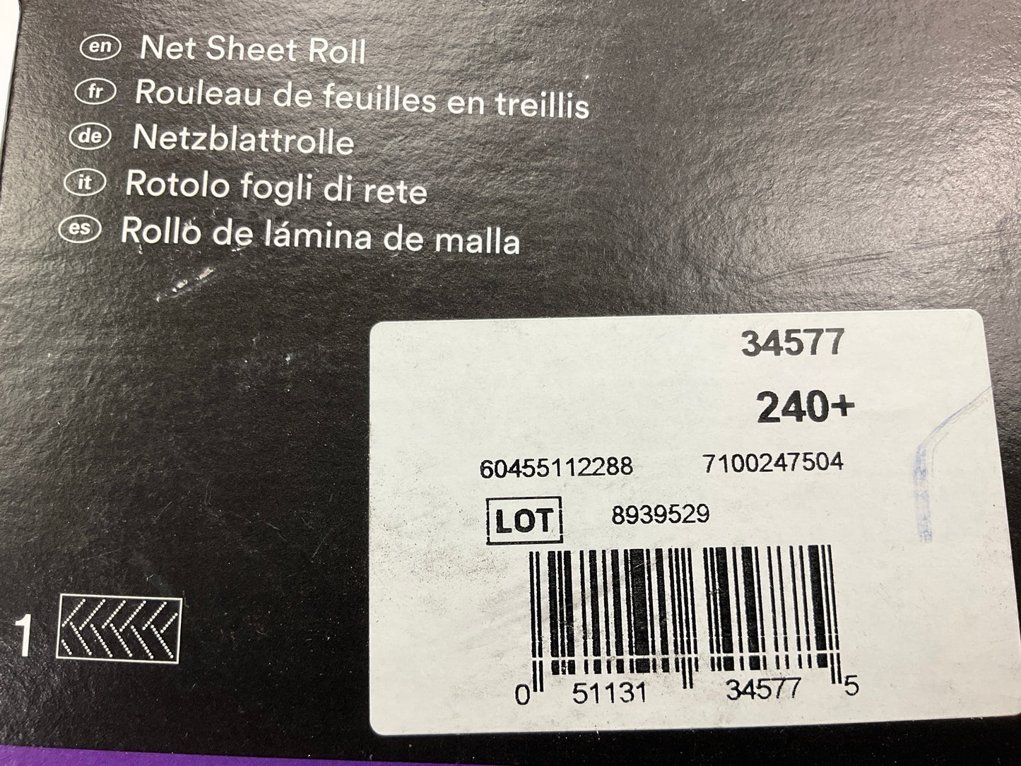 3M 34577 Cubitron II Automotive Replacement 240+ Grit Net Sheet Roll 115mm X 10m