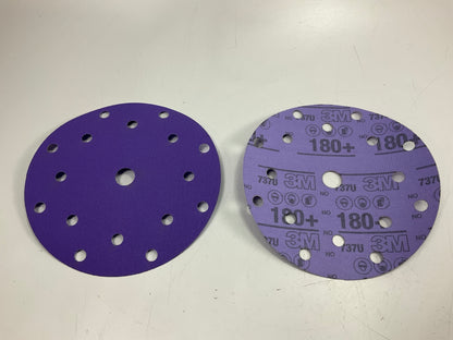 3M 34794 Cubitron II Hookit 7'' Clean Sanding Abrasive Disc, 180 Grit, 50 Discs