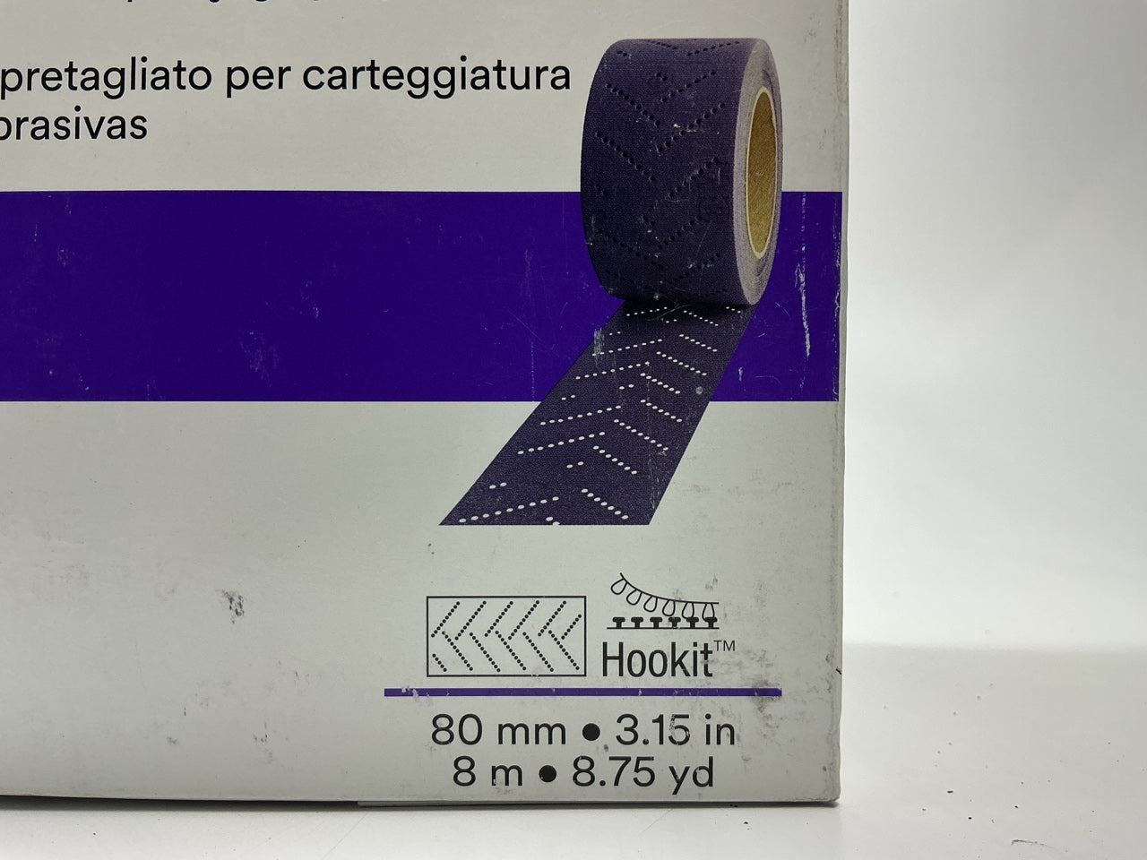 3M 35500 Cubitron II Hookit Clean Sanding Sheet Roll, 40 Grit, 80mm X 8m