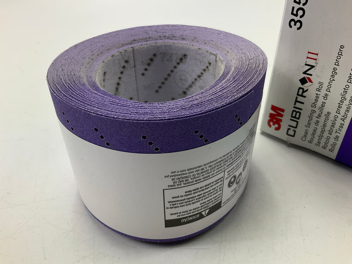 3M 35502 Cubitron II Hookit Clean Sanding Sheet Roll,  120+ Grade, 3.15'' X 13 Yd