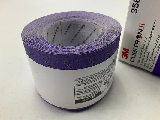 3M 35502 Cubitron II Hookit Clean Sanding Sheet Roll,  120+ Grade, 3.15'' X 13 Yd