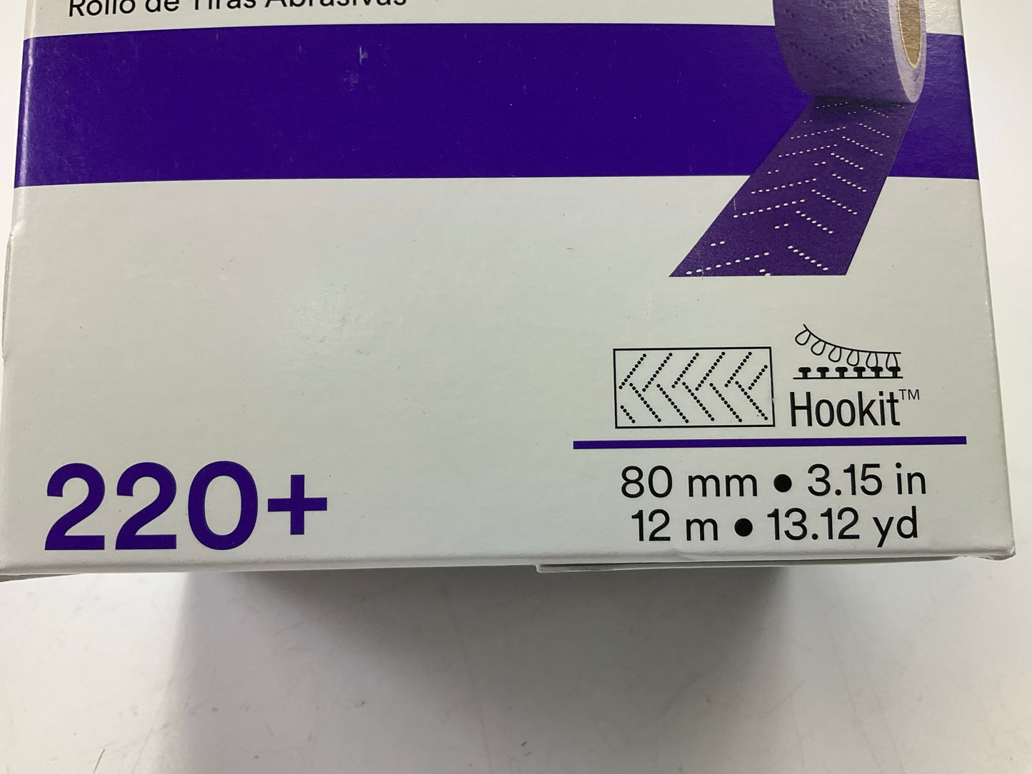 3M 35505 Cubitron II Hookit Clean Sanding Sheet Roll 737U, 220 Grit, 80mm X 12 M