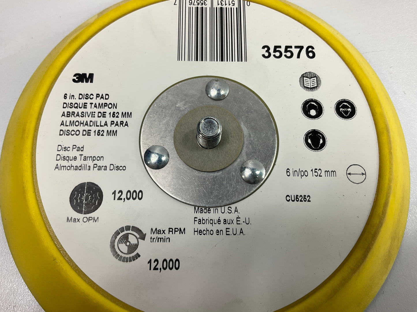 3M Automotive 35576 6'' Stikit Disc Pad