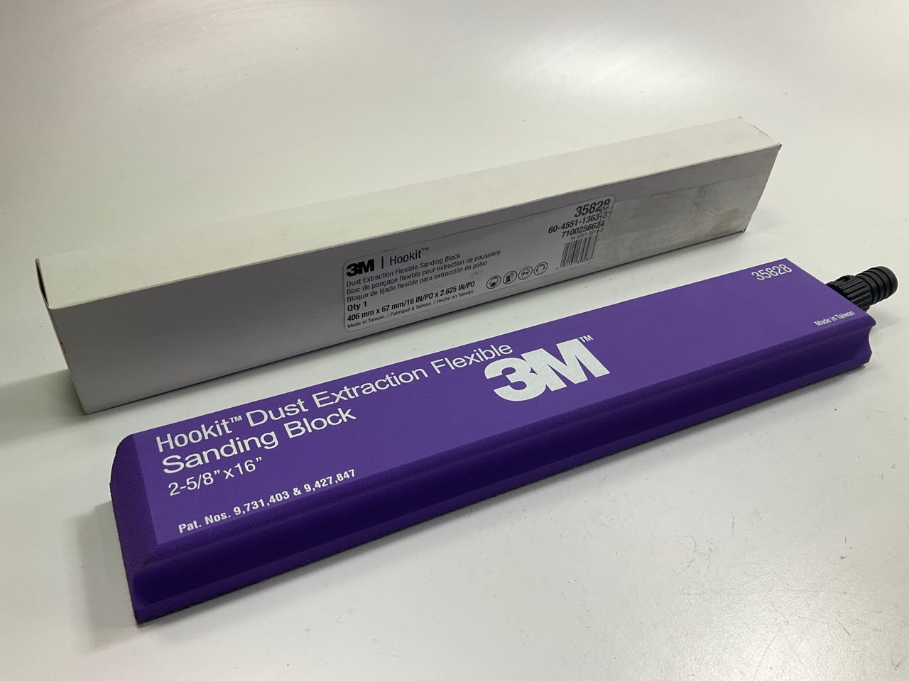 3M 35828 Hookit Dust Extraction Flexible Sanding Block 2-5/8'' X 16''