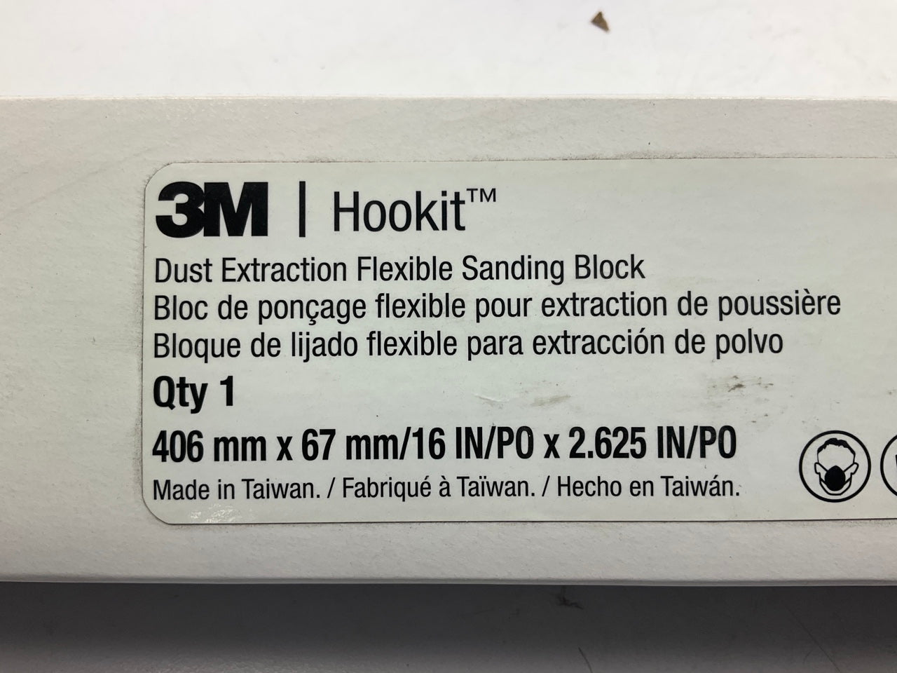 3M 35828 Hookit Dust Extraction Flexible Sanding Block 2-5/8'' X 16''