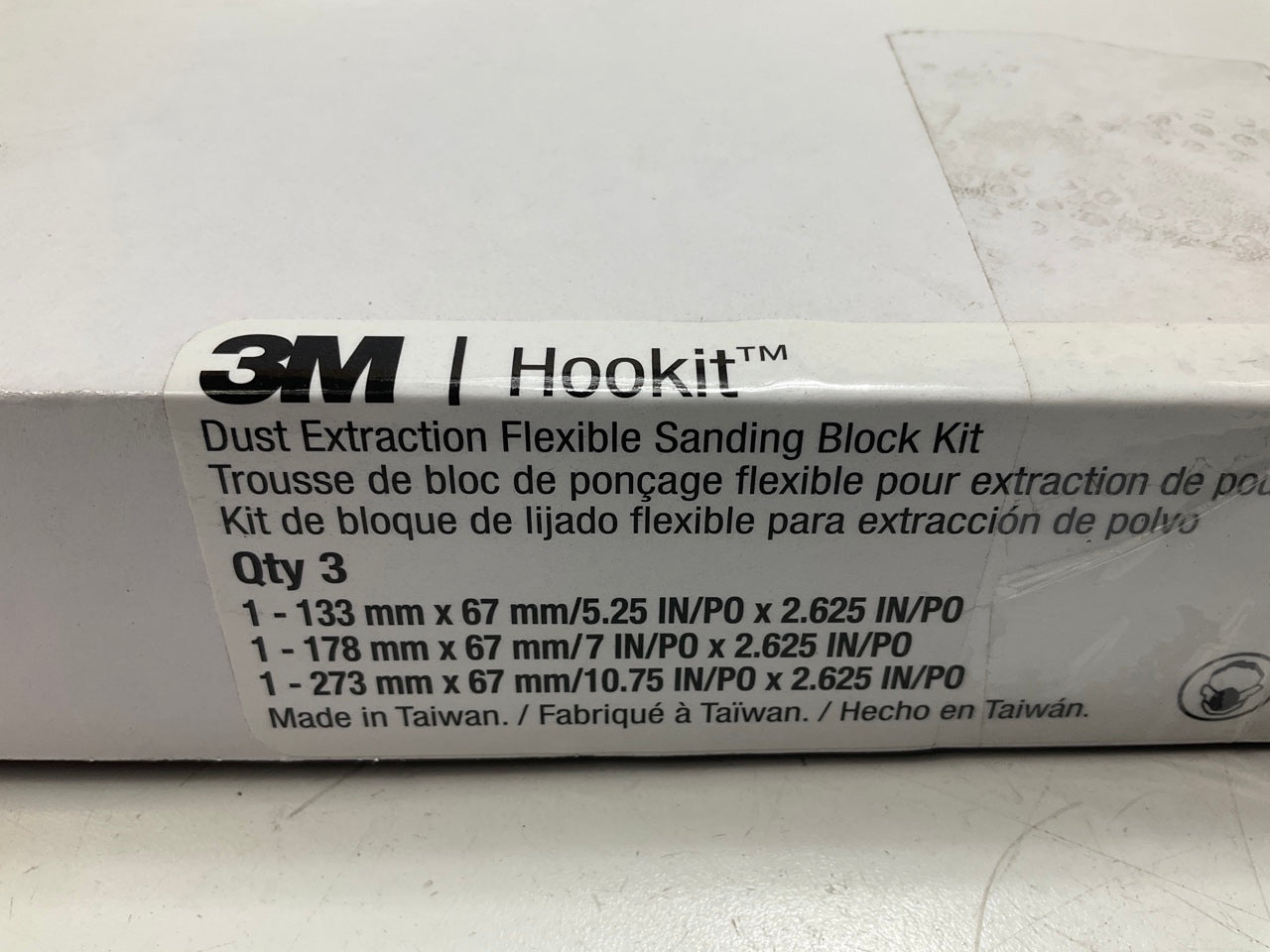 3M Hookit 35829 Hook & Loop Flexible Sanding Hand Block Kit, 3-piece Kit
