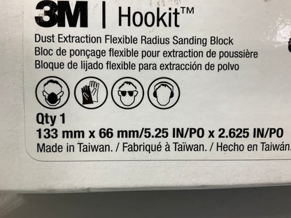 3M 35830 Hookit Dust Extraction Flexible Radius Sanding Block 5.25'' X 2.625''