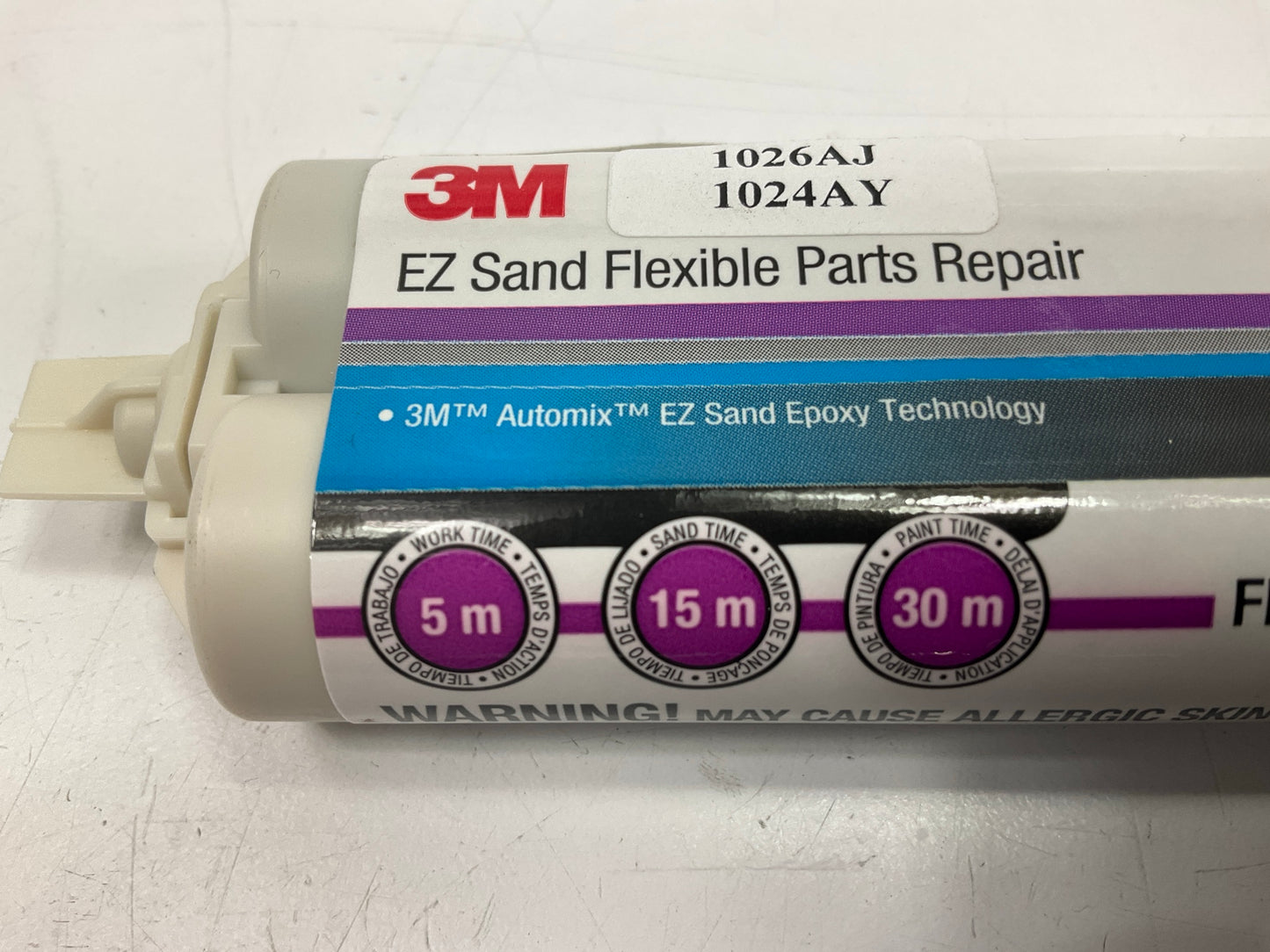 3M 35887 EZ Sand Flexible Parts Repair - Two Part Epoxy Plastic Adhesive 47.3ml