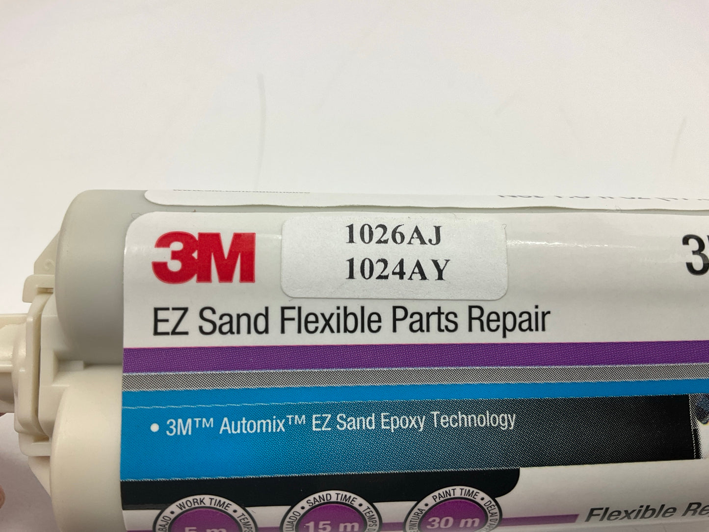 3M 35887 EZ Sand Flexible Parts Repair - Two Part Epoxy Plastic Adhesive 47.3ml