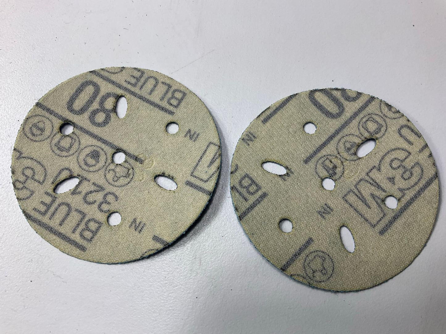 3M 36142 Hookit Blue Abrasive Sanding Disc Multi-hole, 3'' 80 Grade, 50 PACK