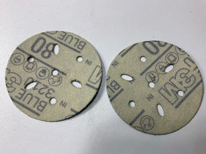 3M 36142 Hookit Blue Abrasive Sanding Disc Multi-hole, 3'' 80 Grade, 50 PACK