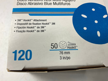 3M 36144 Multi-Hole Hook & Loop 120 Grit 3'' Sanding Disc (50/Pack)