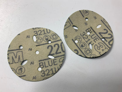 3M 36147 Multi-Hole Hook & Loop 220 Grit 3'' Sanding Disc (50/Pack)