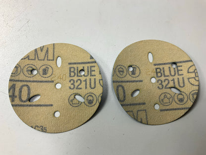 3M 36148 Hookit Blue Abrasive Disc Multi-hole, 3'', 240 Grade, 50 Discs 3 Inch