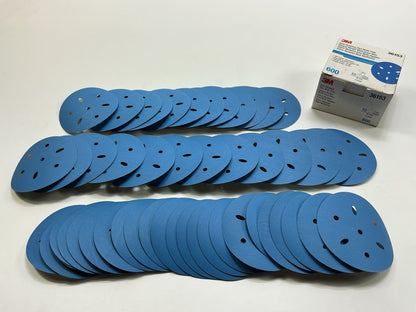 3M 36153 Multi-Hole Hook & Loop 600 Grit 3'' Sanding Discs (49/Pack)