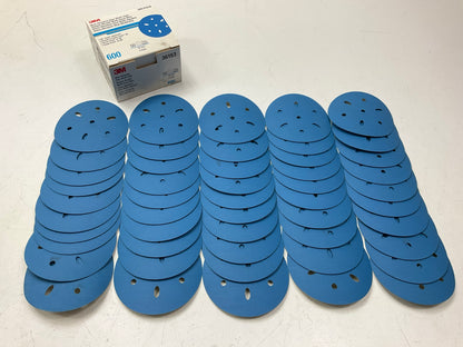 3M 36153 Multi-Hole Hook & Loop 600 Grit 3'' Sanding Discs (50/Pack)